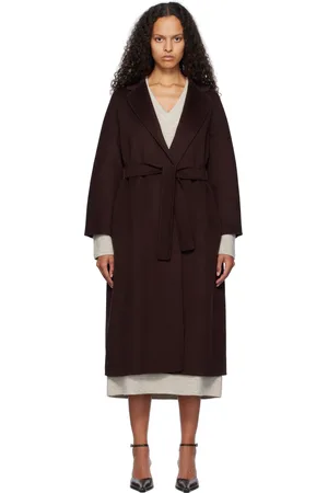 Max Mara Burgundy Esturia Coat