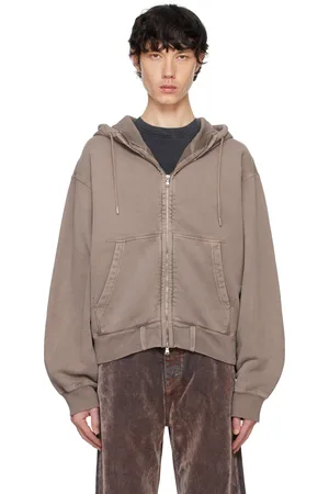 Hope Brown Bubble Zip Hoodie