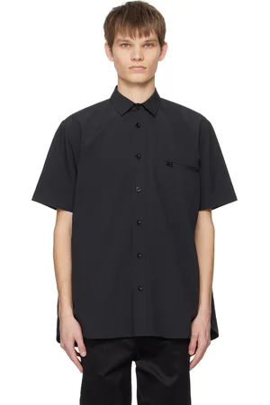 SACAI Black Expansion Panel Shirt