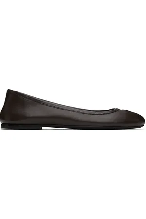 Ami Brown Round Toe Ami De Cœur Ballerina Flats