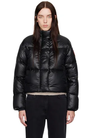 Canada Goose Black Cypress Cropped Puffer Down Jacket