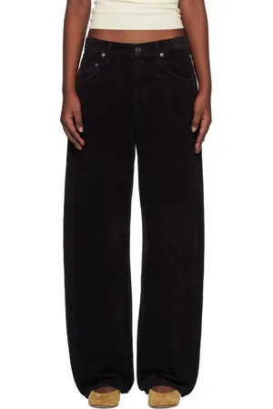AGOLDE Black Low Curve Trousers
