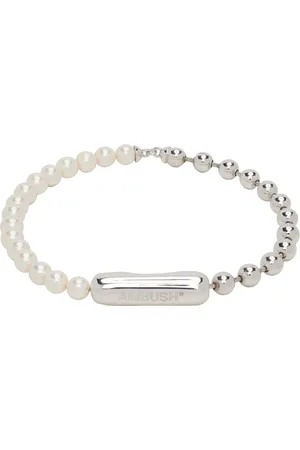 AMBUSH Pearl Ball Chain Mix Bracelet