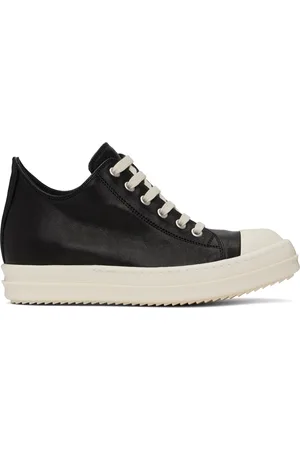 Rick Owens Black Hollywood Low Sneaks Sneakers