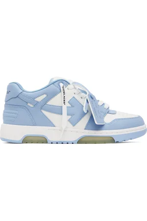 OFF-WHITE White & Blue Out Of Office Sneakers