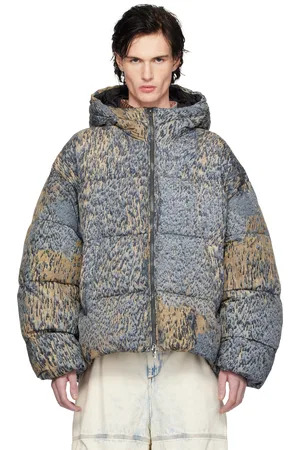 Diesel Blue & Brown W-Bogaert Puffer Jacket