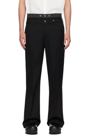 C2H4 Black Corbusian Trousers