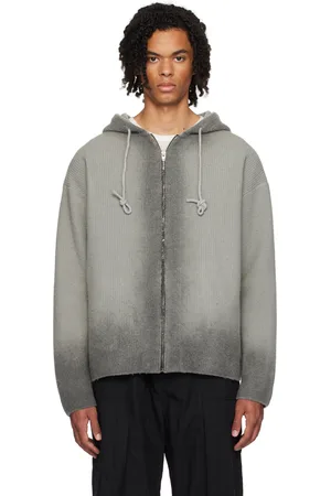 JUUN.J Grey Gradient Hoodie