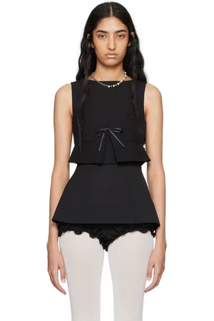 Shushu/Tong Black Peplum Top