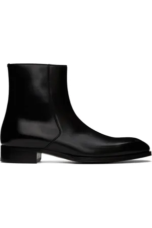 Tom Ford Burnished Leather Elkan Boots