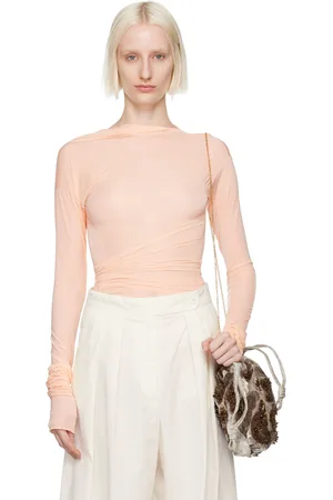 DRIES VAN NOTEN Orange Draped T-shirt