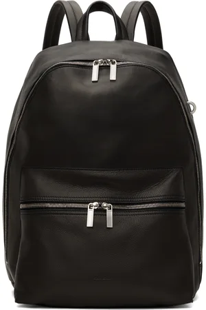 Rick Owens Black Porterville Leather Backpack