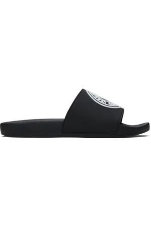 VERSACE Black Bonded Pool Slides