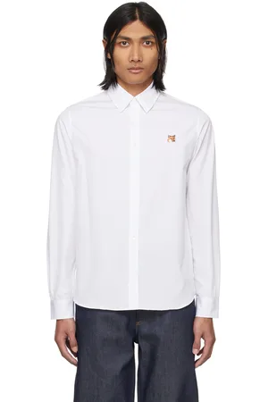Maison Kitsuné White Fox Head Shirt