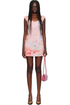 DANIELLE GUIZIO Pink Frisia Minidress