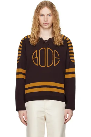 BODE Brown & Yellow Rink Sweater