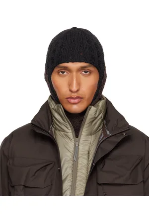 ROA Black & Brown Flower Stitch Balaclava
