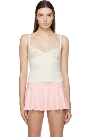 Frankies Bikinis Off-White Dream Tank Top