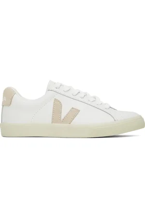Veja White Esplar Leather Sneakers