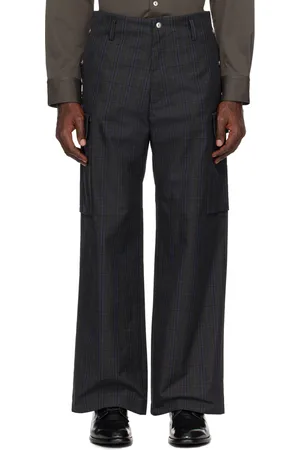 Omar Afridi Gray & Blue Barnet Cargo Pants