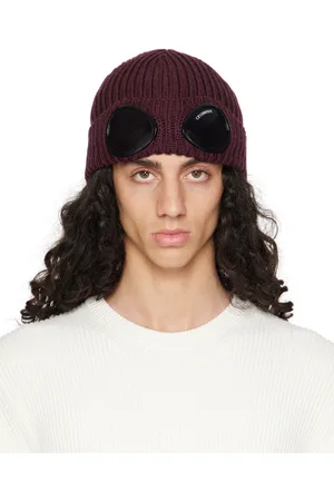C.P. Company Purple Goggle Beanie