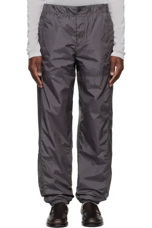 DRIES VAN NOTEN Gray Nylon Taffeta Sweatpants