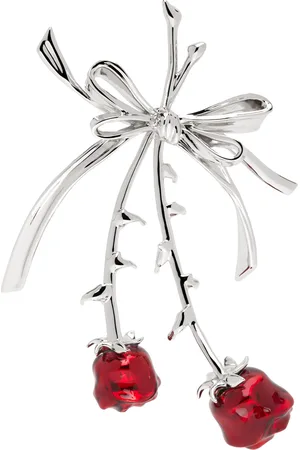 Shushu/Tong YVMIN Edition Double Rose Bow Single Earring