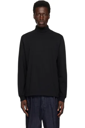 Beams Black Pima Cotton Turtleneck