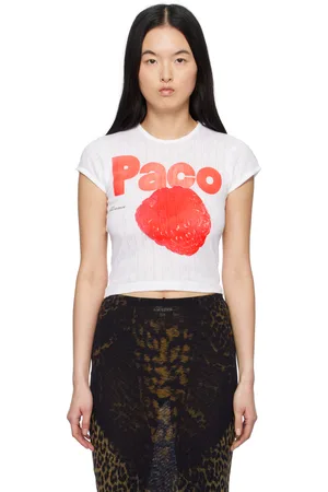 Paco rabanne White Crop T-shirt