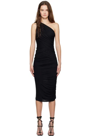 Rick Owens Black Porterville Amira Midi Dress