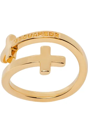Dsquared2 Gold Jesus Ring