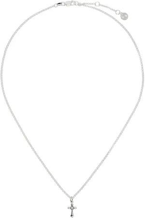 Stolen Girlfriends Club SSENSE Exclusive Silver Gothic Love Necklace