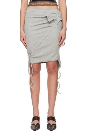 OTTOLINGER Gray Rib Miniskirt