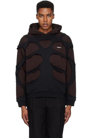 COPERNI Black & Brown Laser-Cut Hoodie