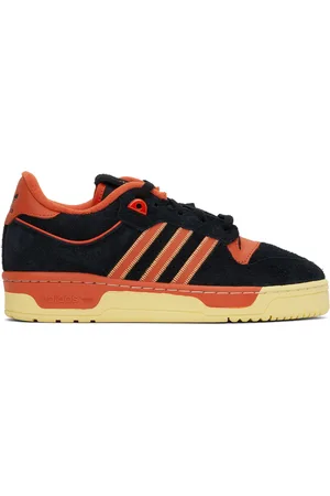 adidas Black & Orange Rivalry 86 Low Sneakers