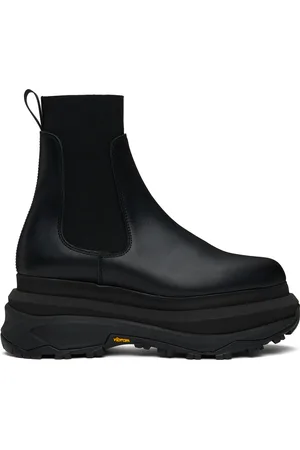 SACAI Black Leather Chelsea Boots