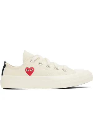 Comme des Garçons Kids Off-White Converse Edition Chuck 70 OG Single Heart Low Top Sneakers