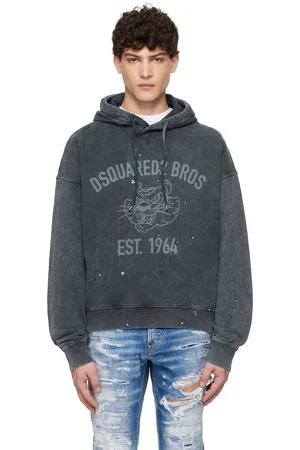 Dsquared2 Navy Cypro Fit Hoodie