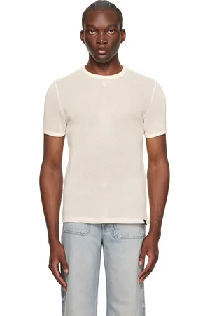 Courrèges Off-White Semi-Sheer T-Shirt