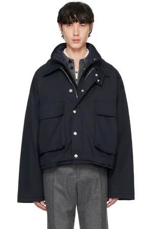 Bottega Veneta Navy Light Cotton Twill Jacket