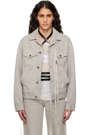 ANN DEMEULEMEESTER Beige Marthe Denim Jacket
