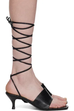 Filippa K Black Strappy Heeled Sandals