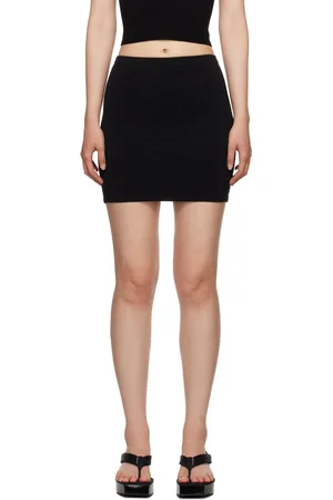 Alexander Wang Black Jacquard Miniskirt