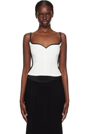 Paris Georgia SSENSE Exclusive White Heart Tank Top