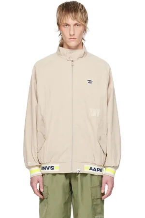 A Bathing Ape Beige Lightweight Bomber Jacket