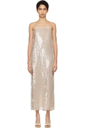 Staud Beige Casey Maxi Dress