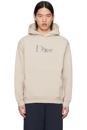 DIME Beige Classic Skull Hoodie