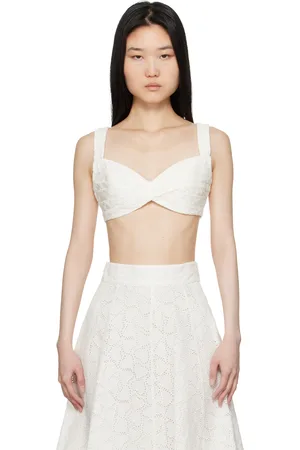 ZIMMERMANN White Crush Embroidered Bralette