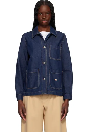 Maison Kitsuné Navy Workwear Denim Jacket