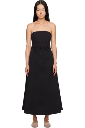 Staud Black Kennedy Midi Dress